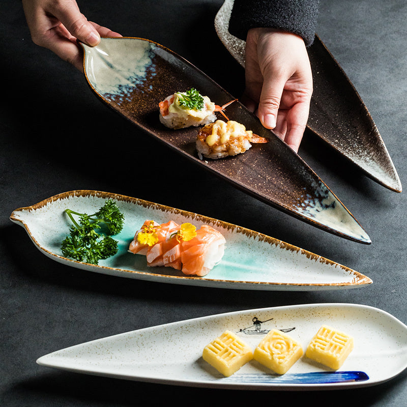 1. Lövformade sushitallrikar