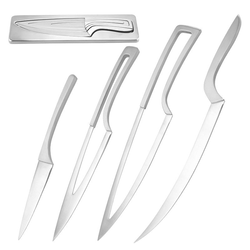 99. Rostfritt knivset i 4 delar