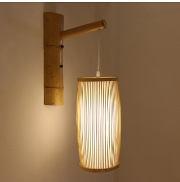 7. Lampa av bambu