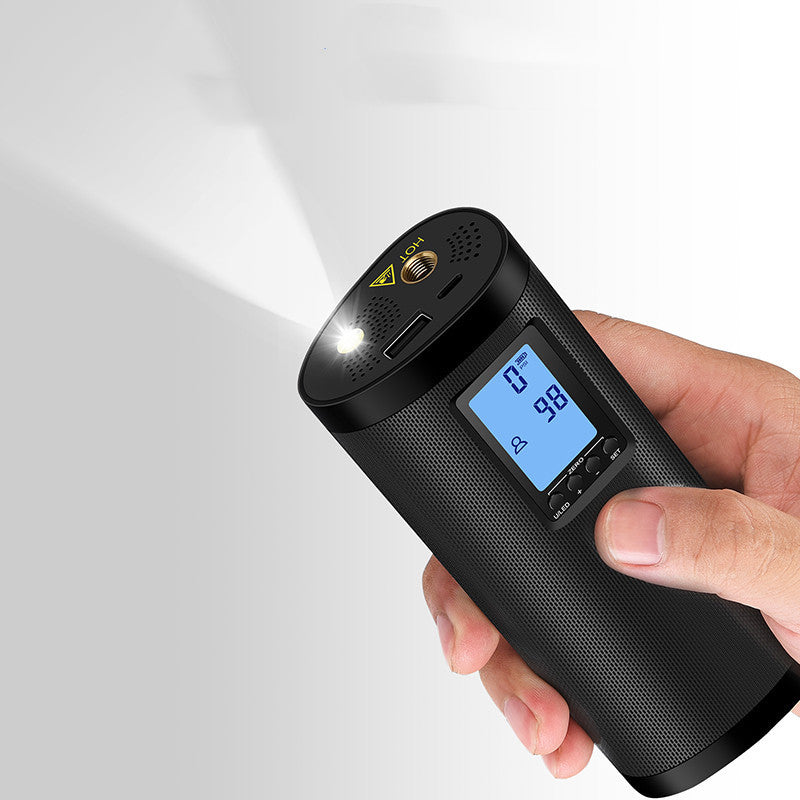 99. Laddbar luftkompressor med lampa och powerbank