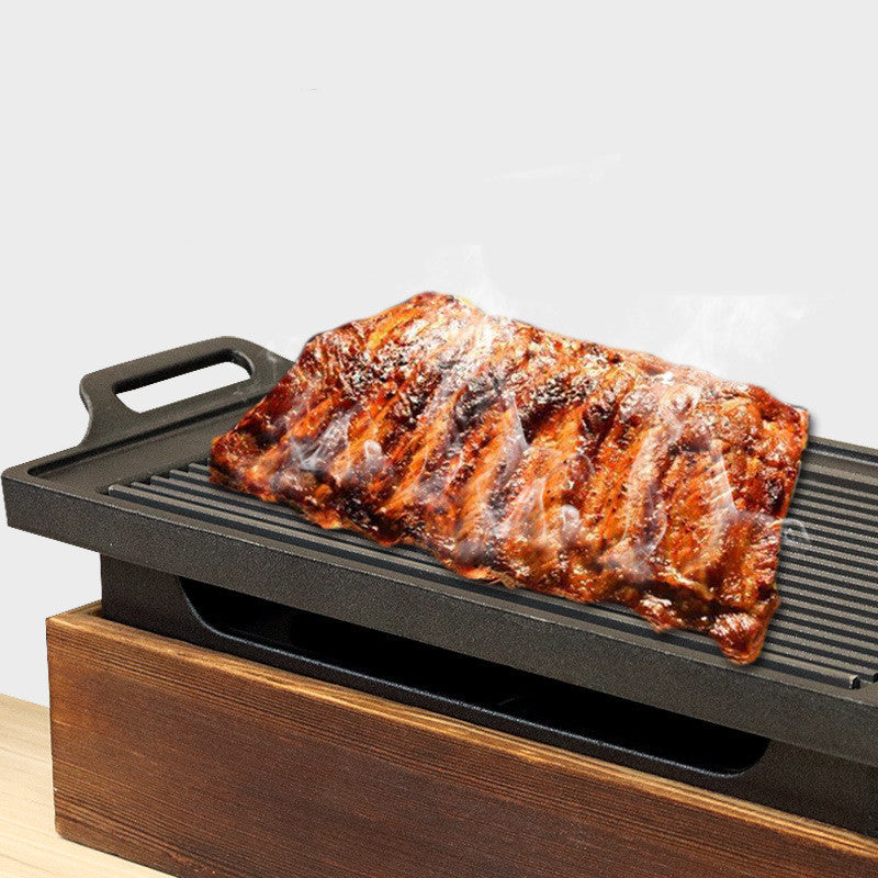 4. Koreansk bordsgrill i trä
