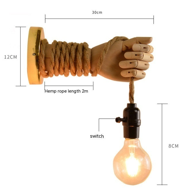 7. Kreativ vägglampa