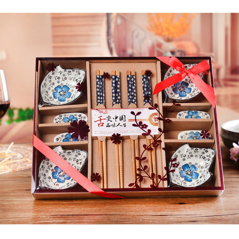 1. Presentförpackning: Sashimi / sushiskålar med chopsticks