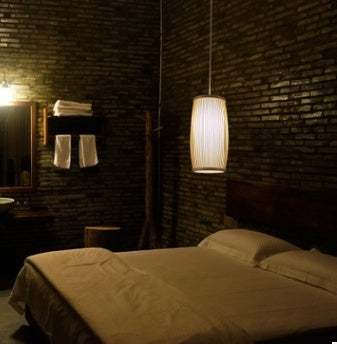 7. Lampa av bambu