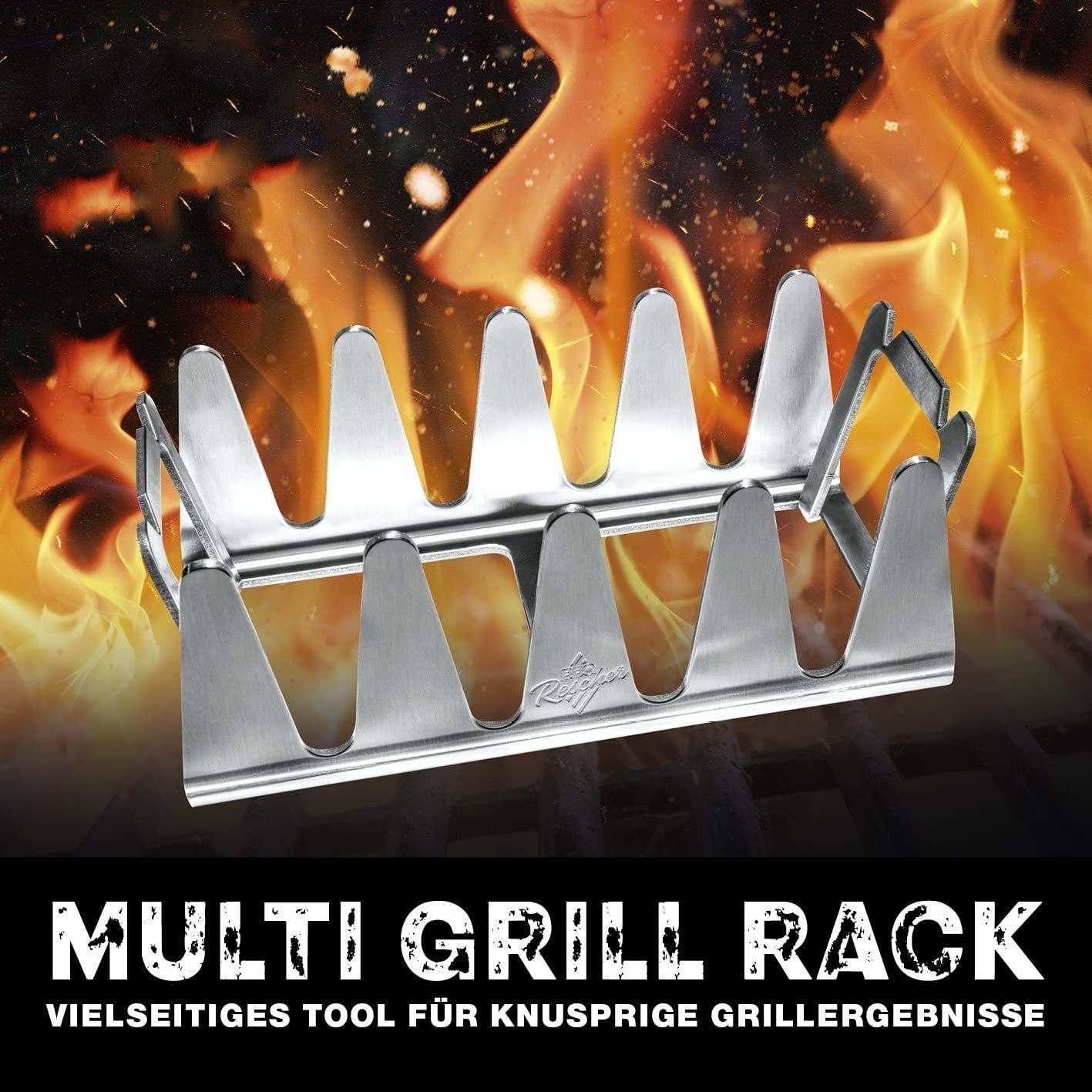 99. Grillställ av rostfritt stål