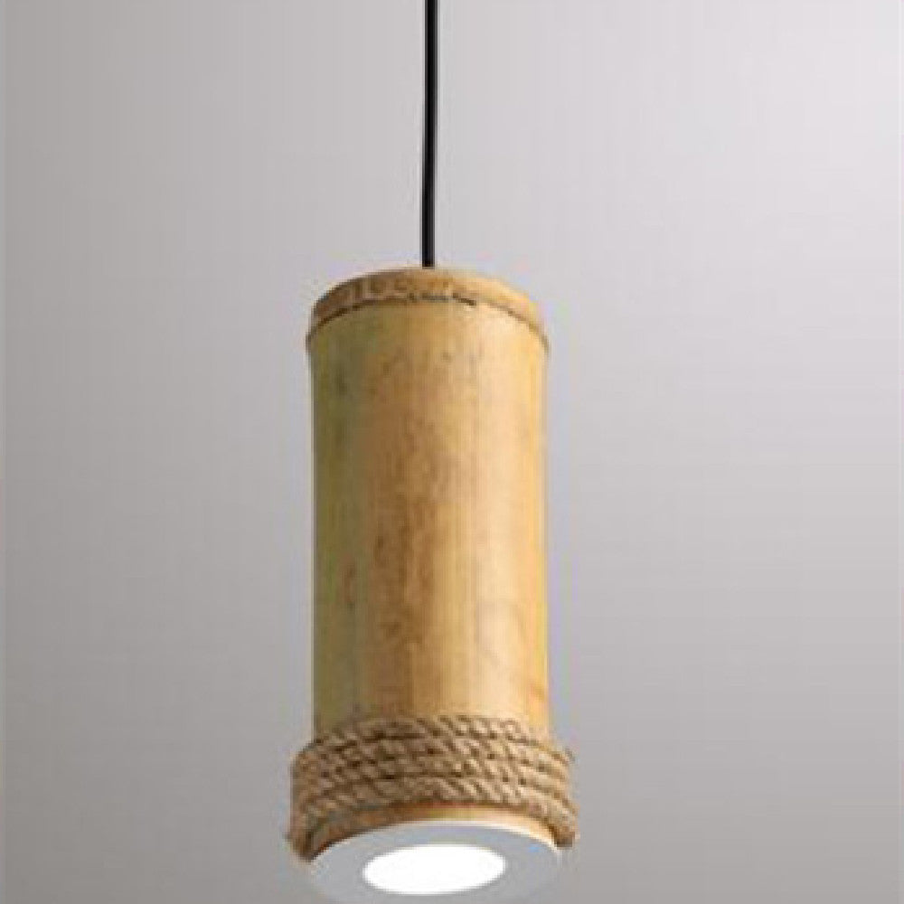7. Barlampor av bambu