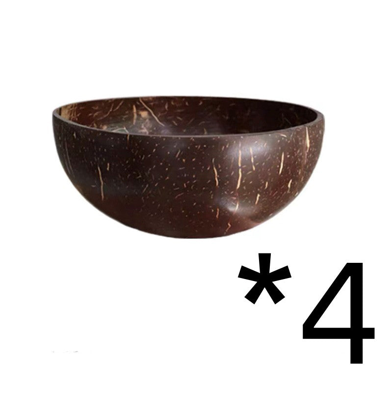 4. Kokosnötsskålar och bestick
