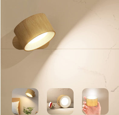 7. Vägglampa LED, laddningsbar USB