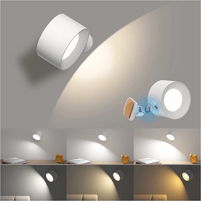 7. Vägglampa LED, laddningsbar USB
