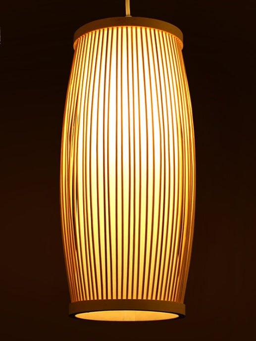 7. Lampa av bambu
