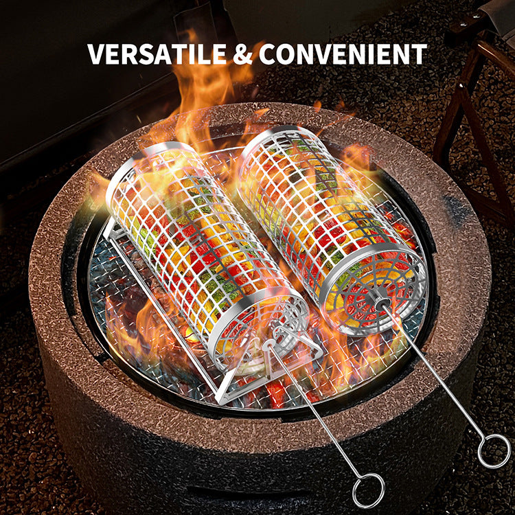 99. Roterande grillkorg