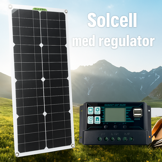 99. Solcellspaket 30 watt med regulator
