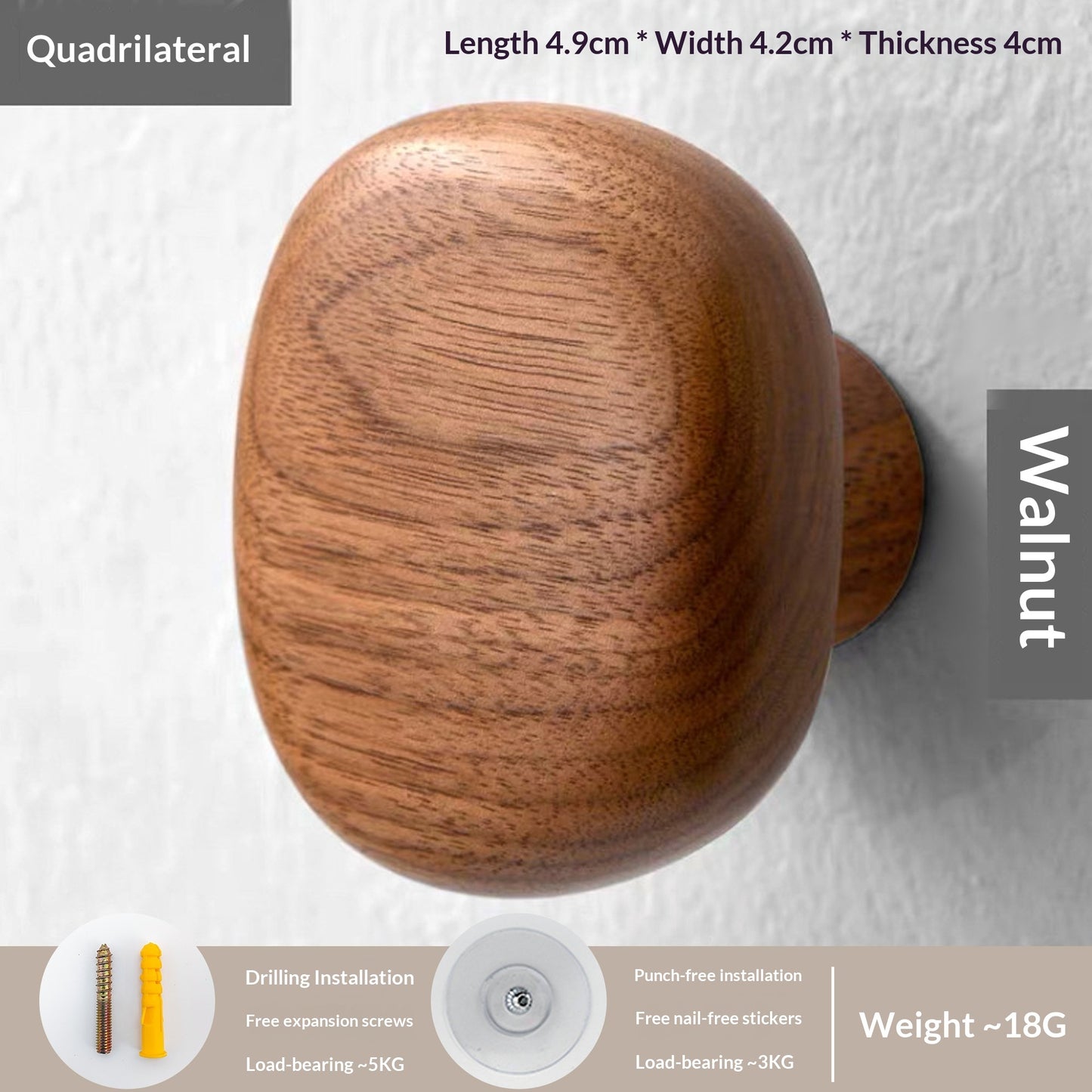 23. Väggkrokar av trä