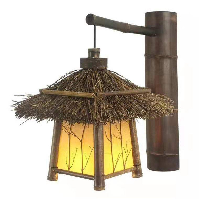 7. Lampa av bambu