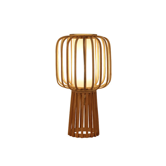 7. Modern handgjord lampa av bambu