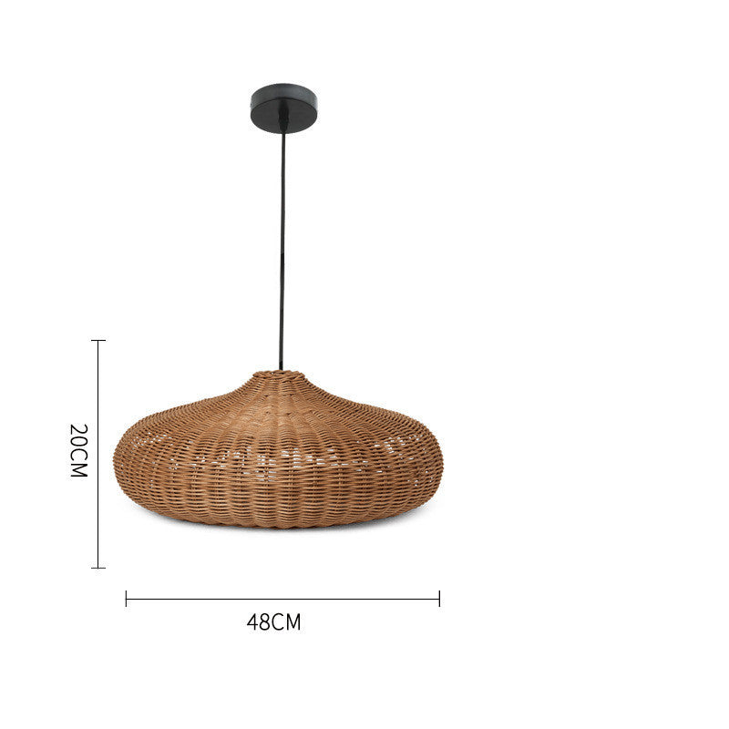 7. Taklampa av rotting