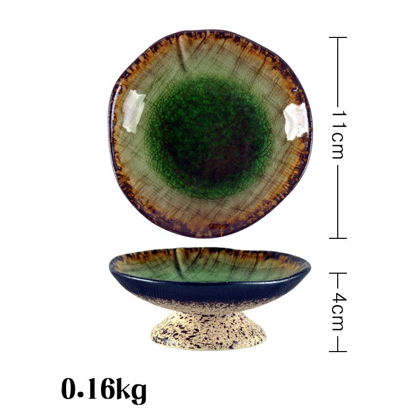 1. Sushitallrik på fot av porslin