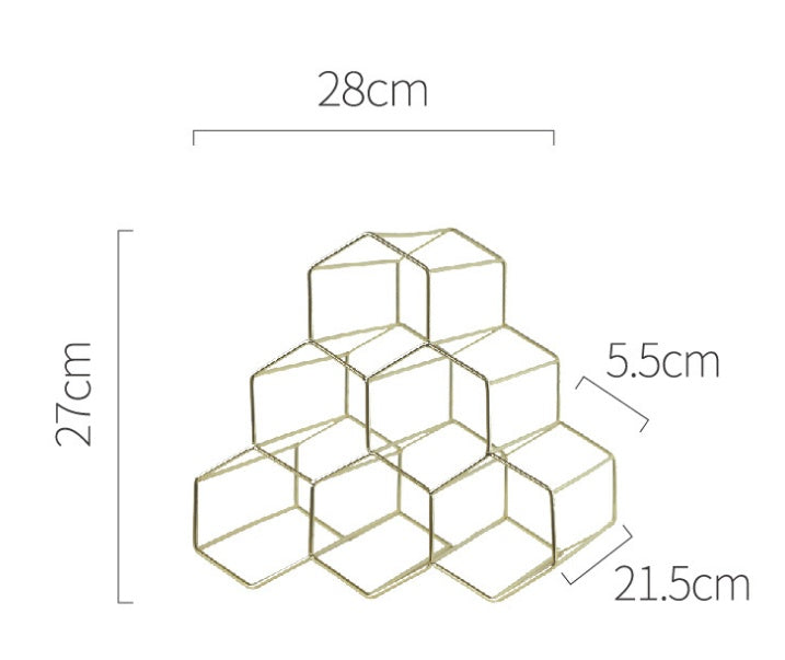 81. Geometriskt bordsvinställ