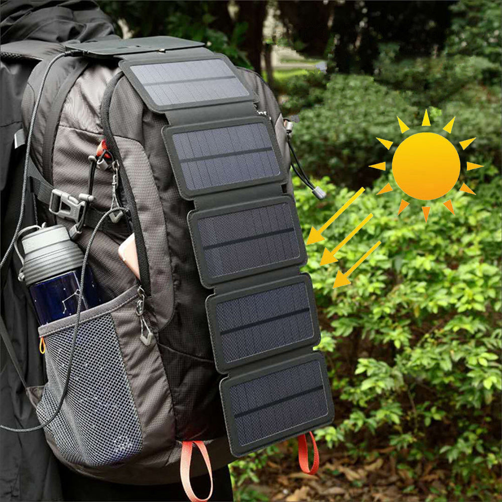 99. Smidig solpanel för USB laddning av mobiltelefon