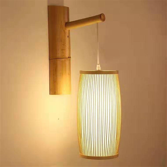 7. Lampa av bambu