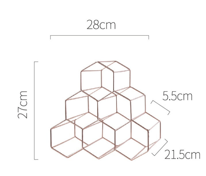 81. Geometriskt bordsvinställ