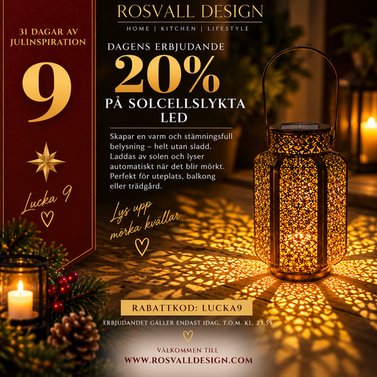 7. Solcellslykta LED