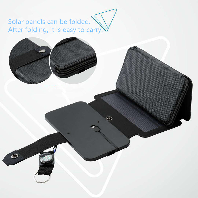 99. Smidig solpanel för USB laddning av mobiltelefon